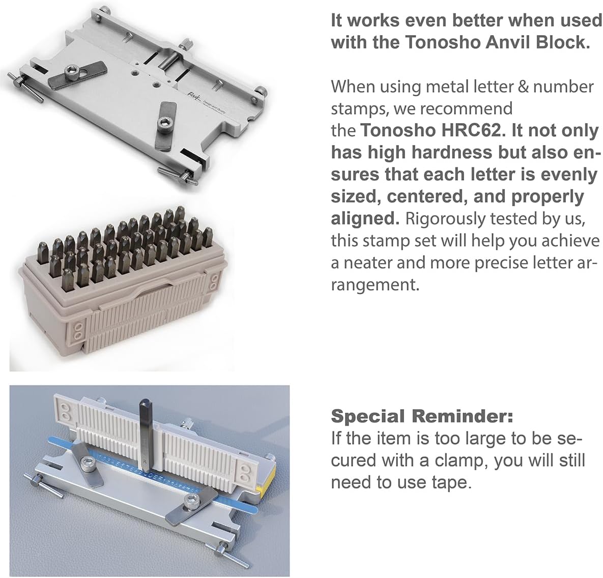 Tonosho Metal Stamp Set – Choose Your Size & Style